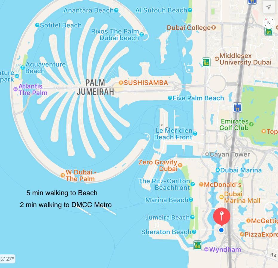 Privatunterkunft Luxury With Marina View Close To Jbr And Metro With Shared Kitchen